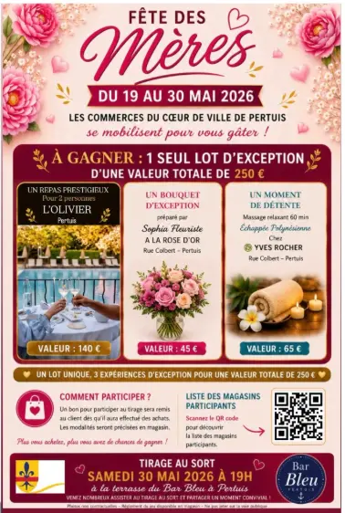 Fêtes des mères chez les commerçants