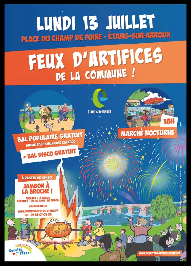 Jambon à la broche et Feux d'artifice