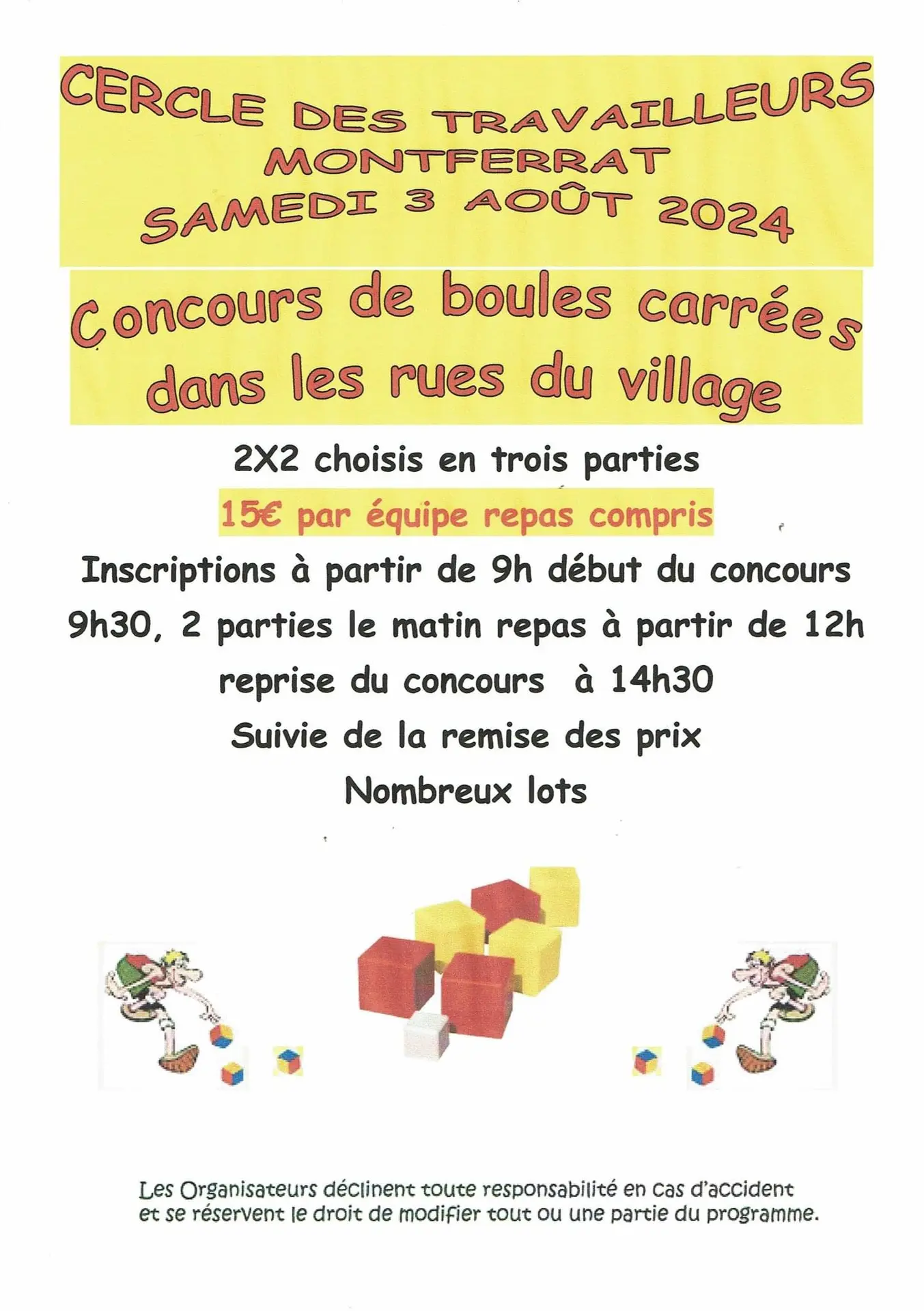 Concours de boules carrées