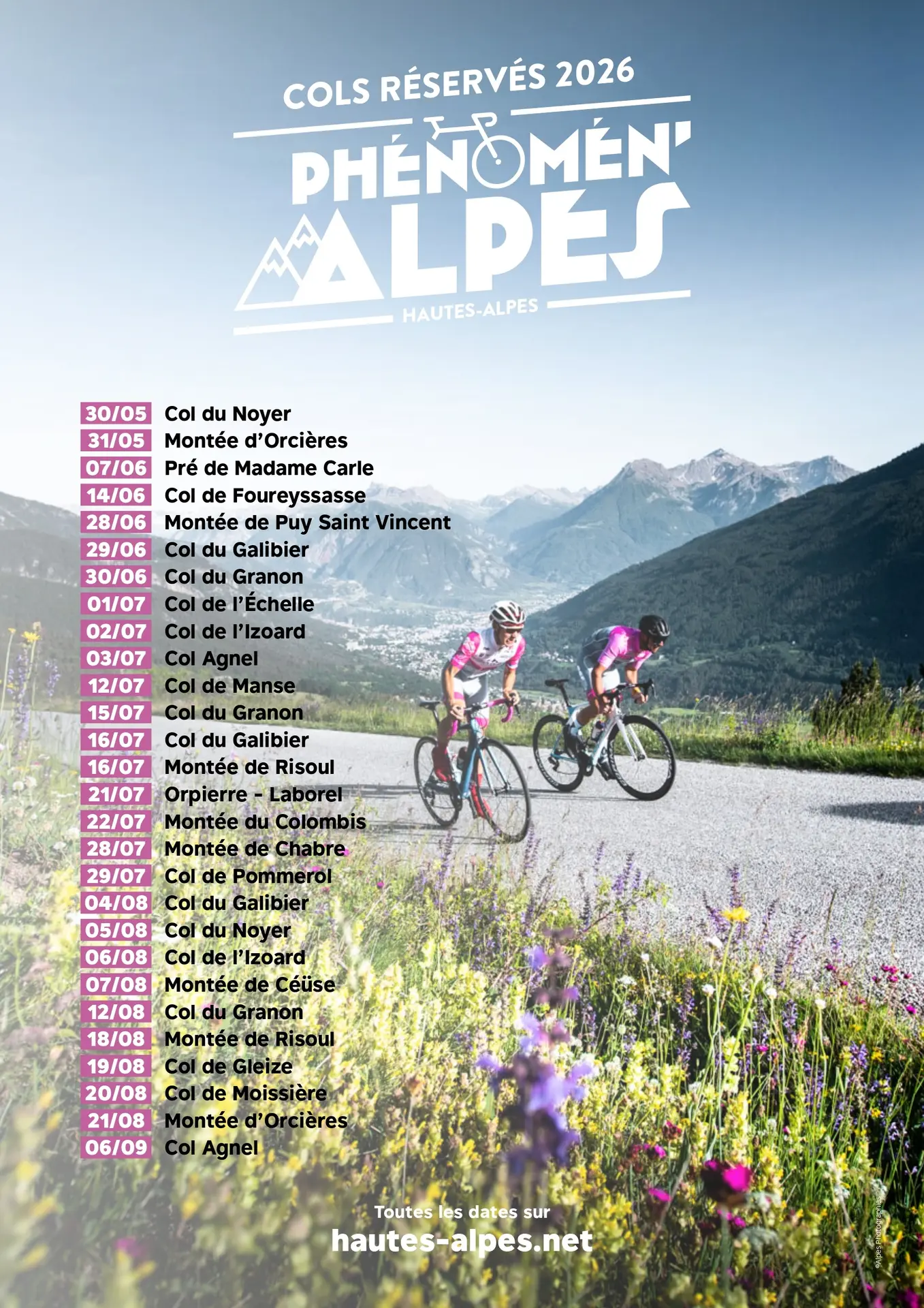 Cols réservés 2026 : Col de Moissière