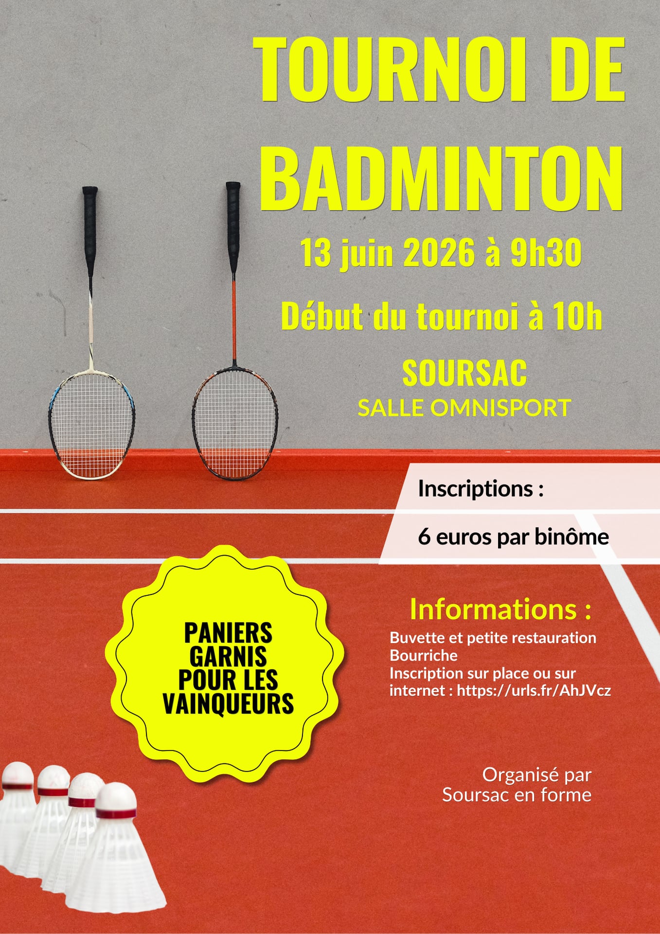 Tournoi de badminton