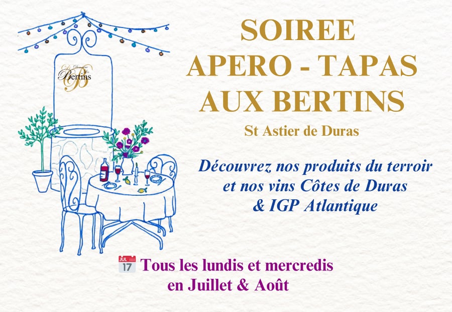 Soirées Apéro-Tapas aux Bertins