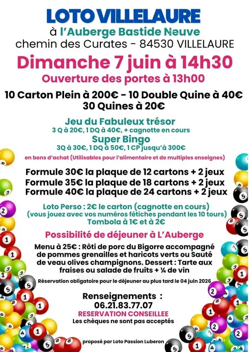 Loto à Villelaure.