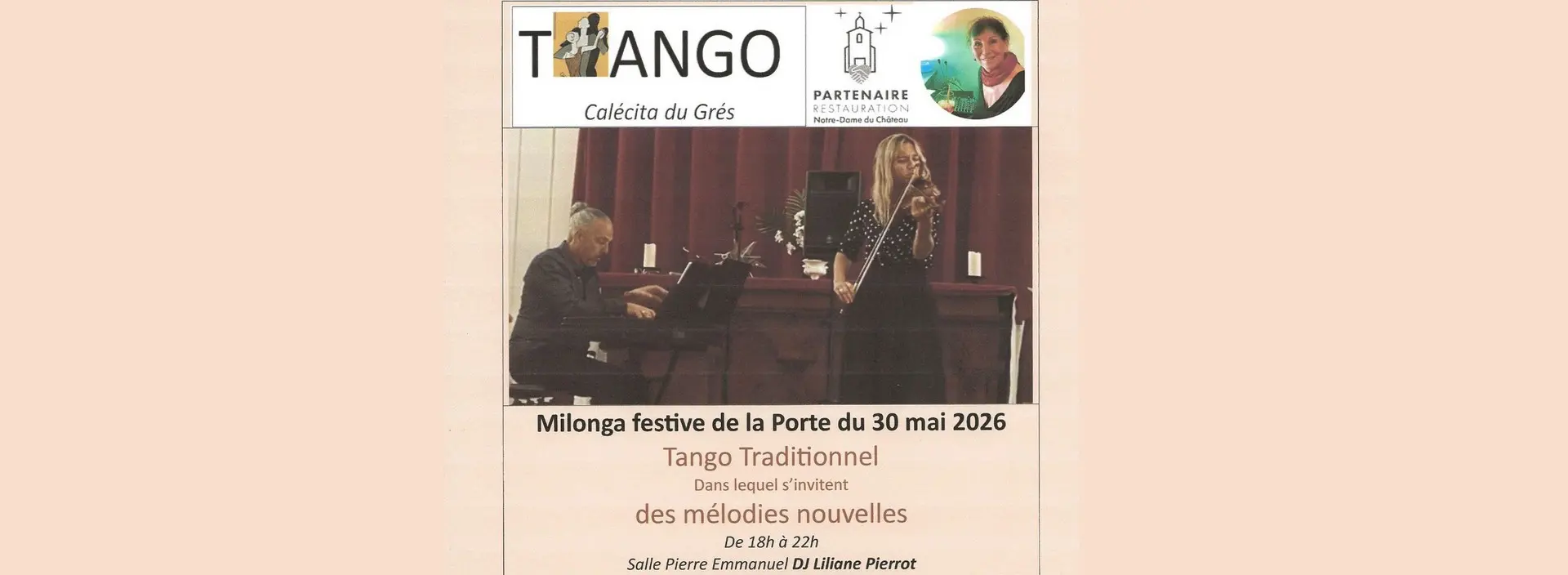 Tango Traditionnel organisé par La Calécita du Grès