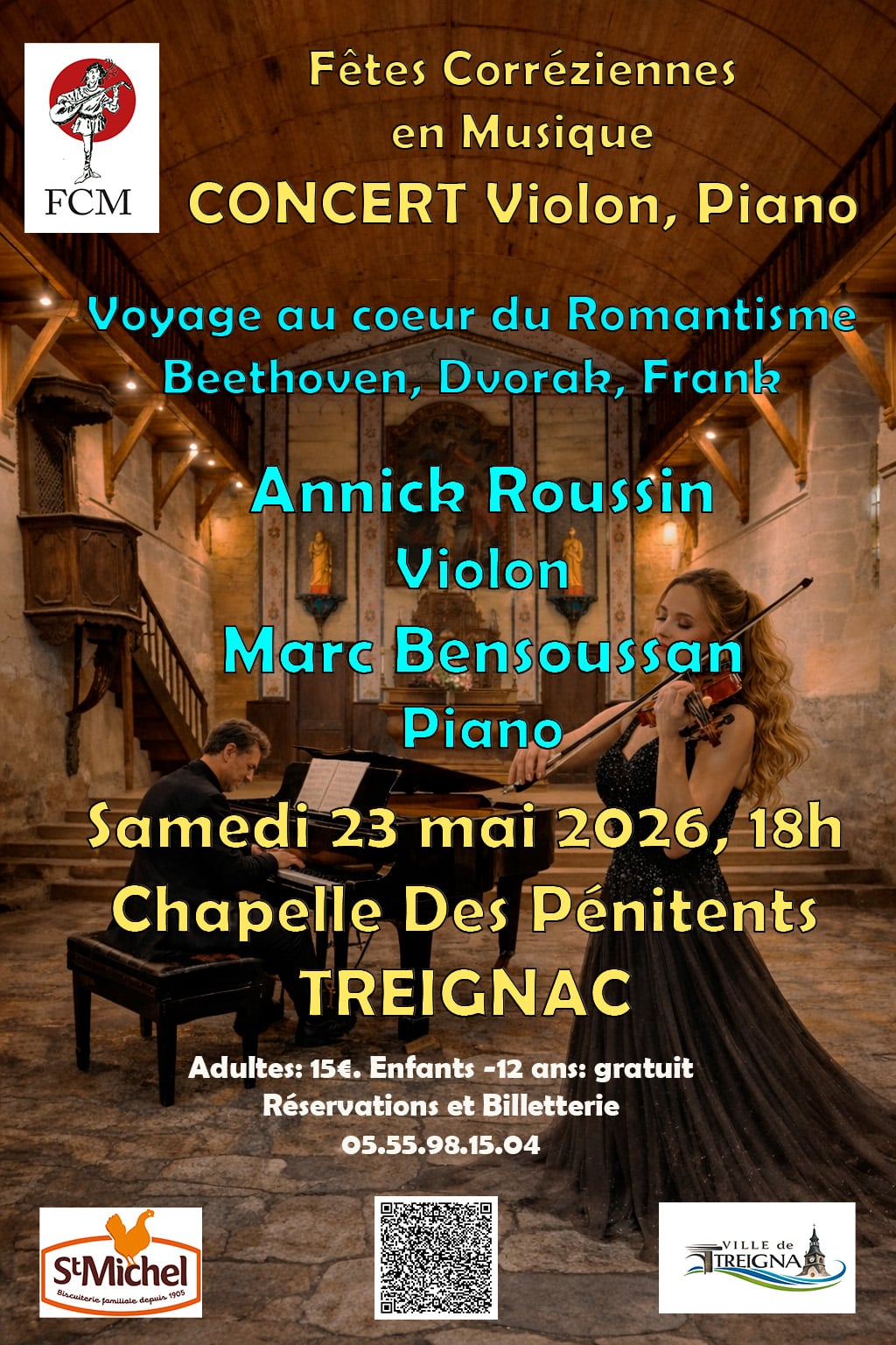 Concert "Voyage au cœur du Romantisme" par Annick Roussin et Marc Bensoussan