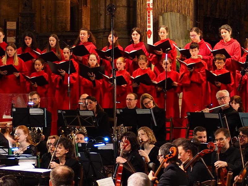 Concert avec 80 choristes à la cathédrale de Metz