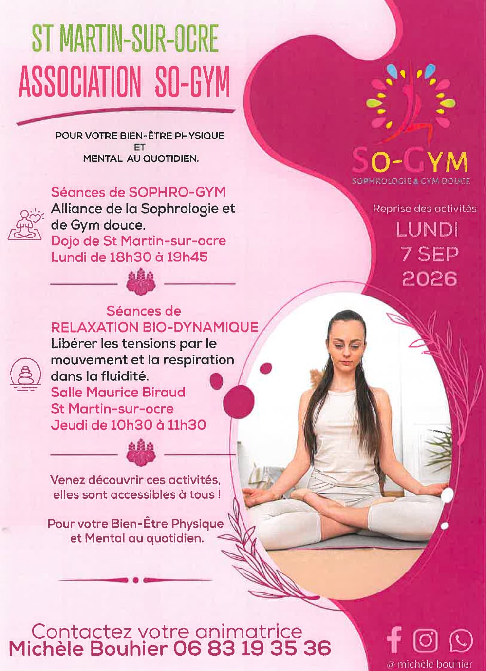 Séances de Sophro-Gym et de Relaxation Bio-Dynamique