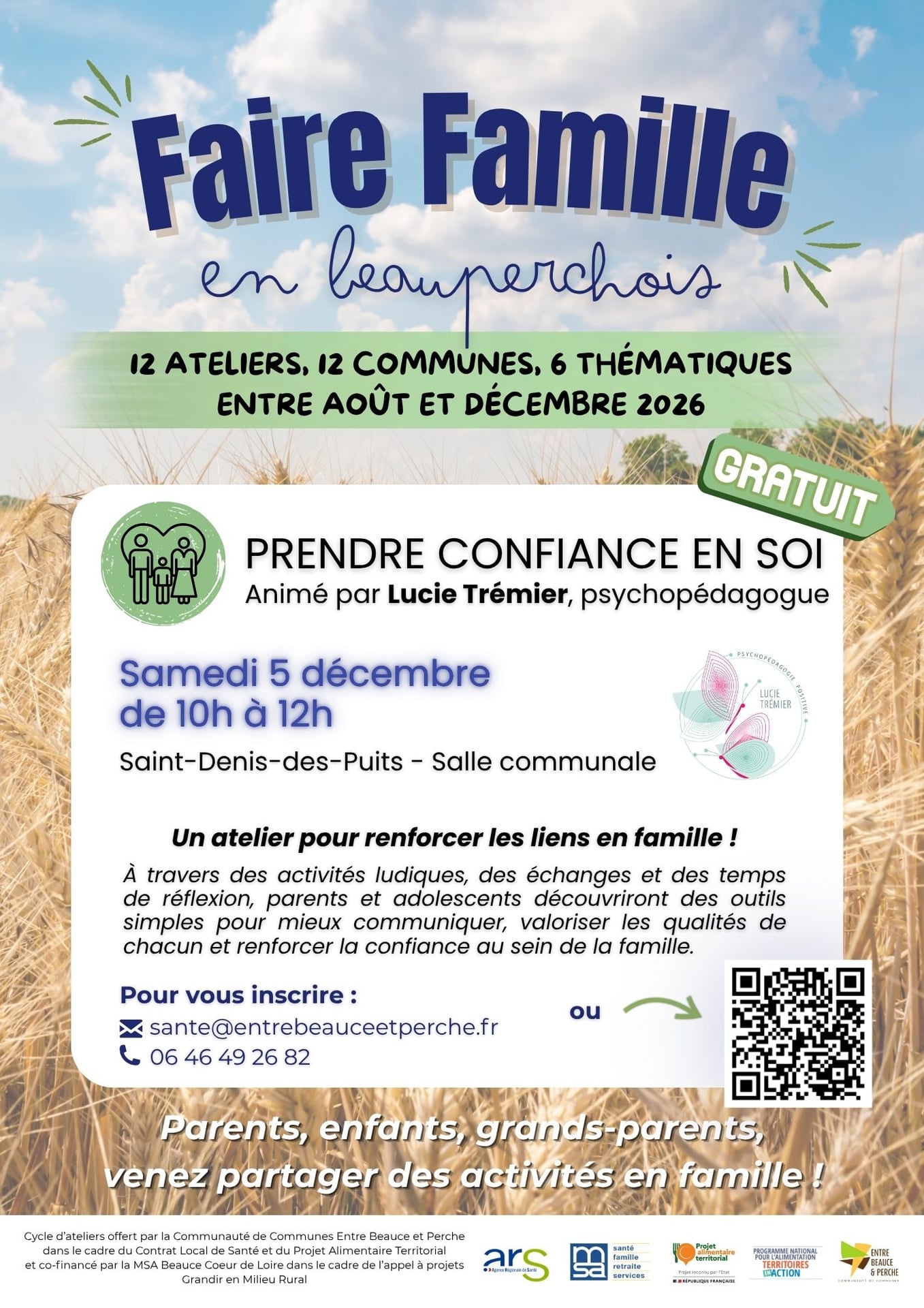 Atelier "Faire Famille en Beauperchois" : Prendre confiance en soi