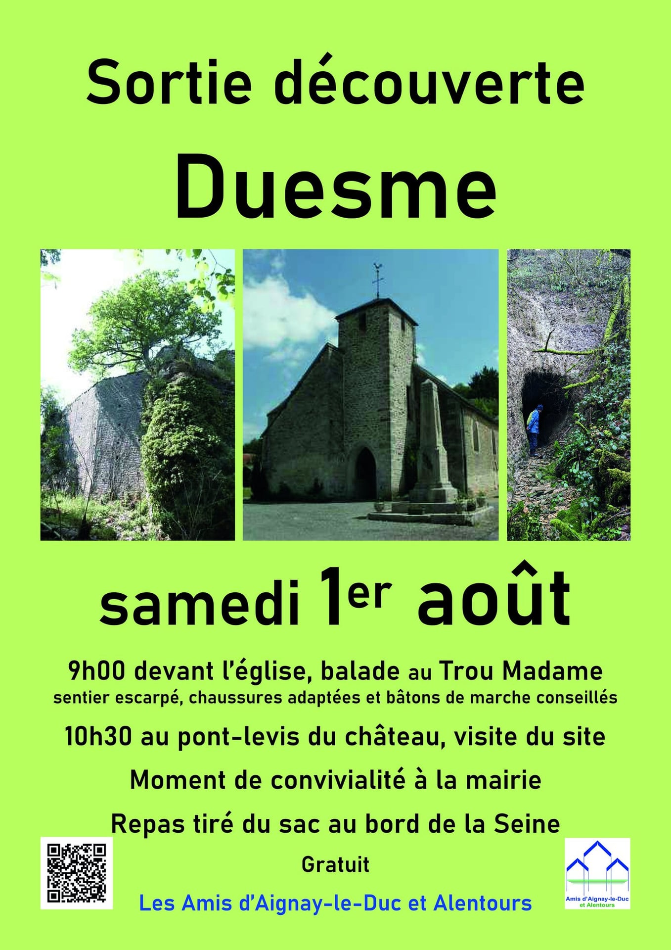 Sortie découverte à Duesme
