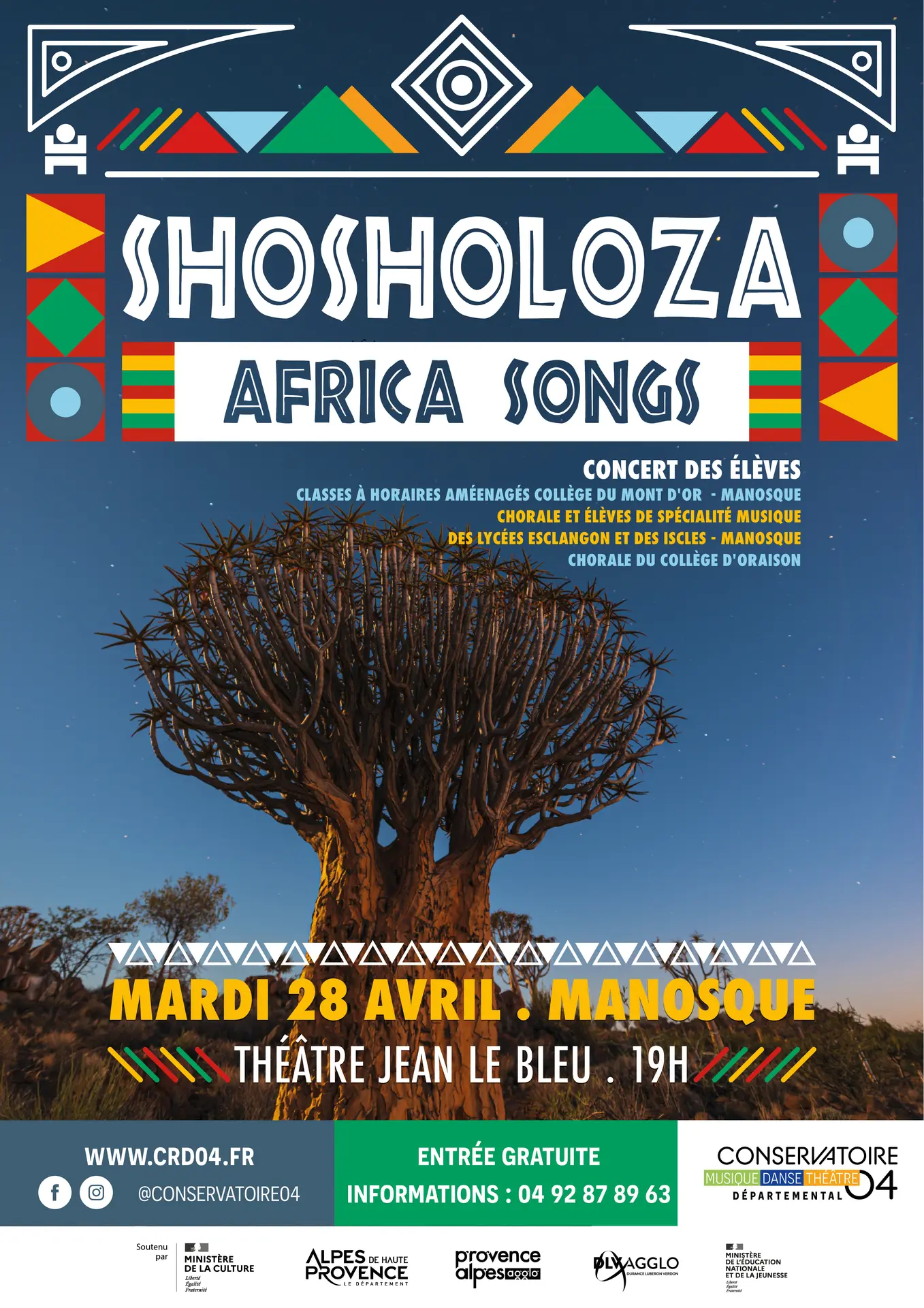Concert Chorale : Shosholoza / Africa Songs