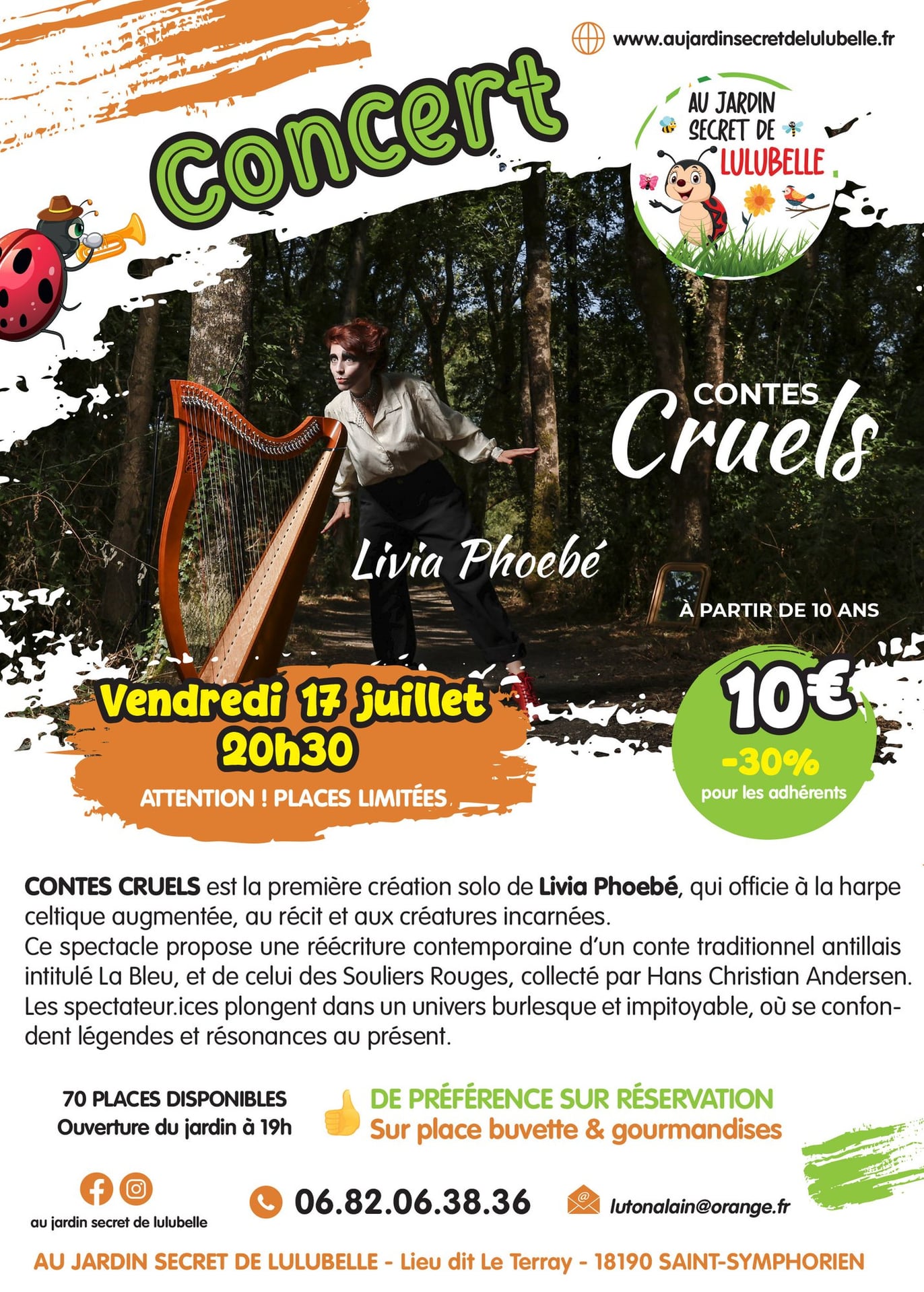 Spectacle "Contes Cruels" par Livia Phoebé