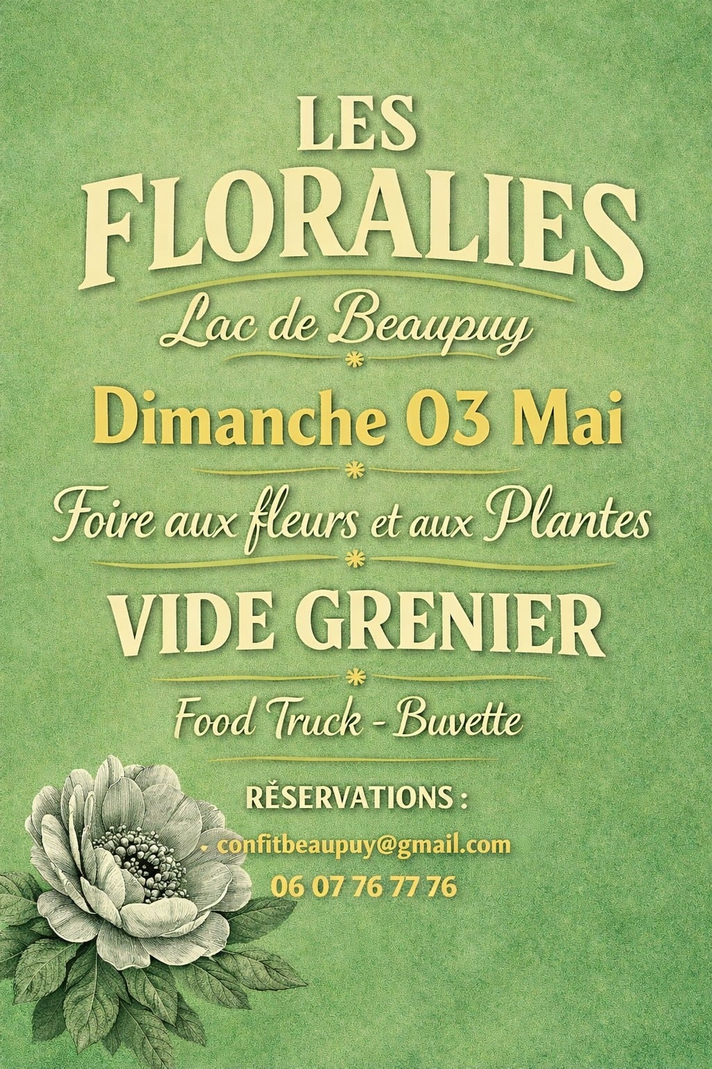 Les Floralies, marché aux fleurs et vide-greniers