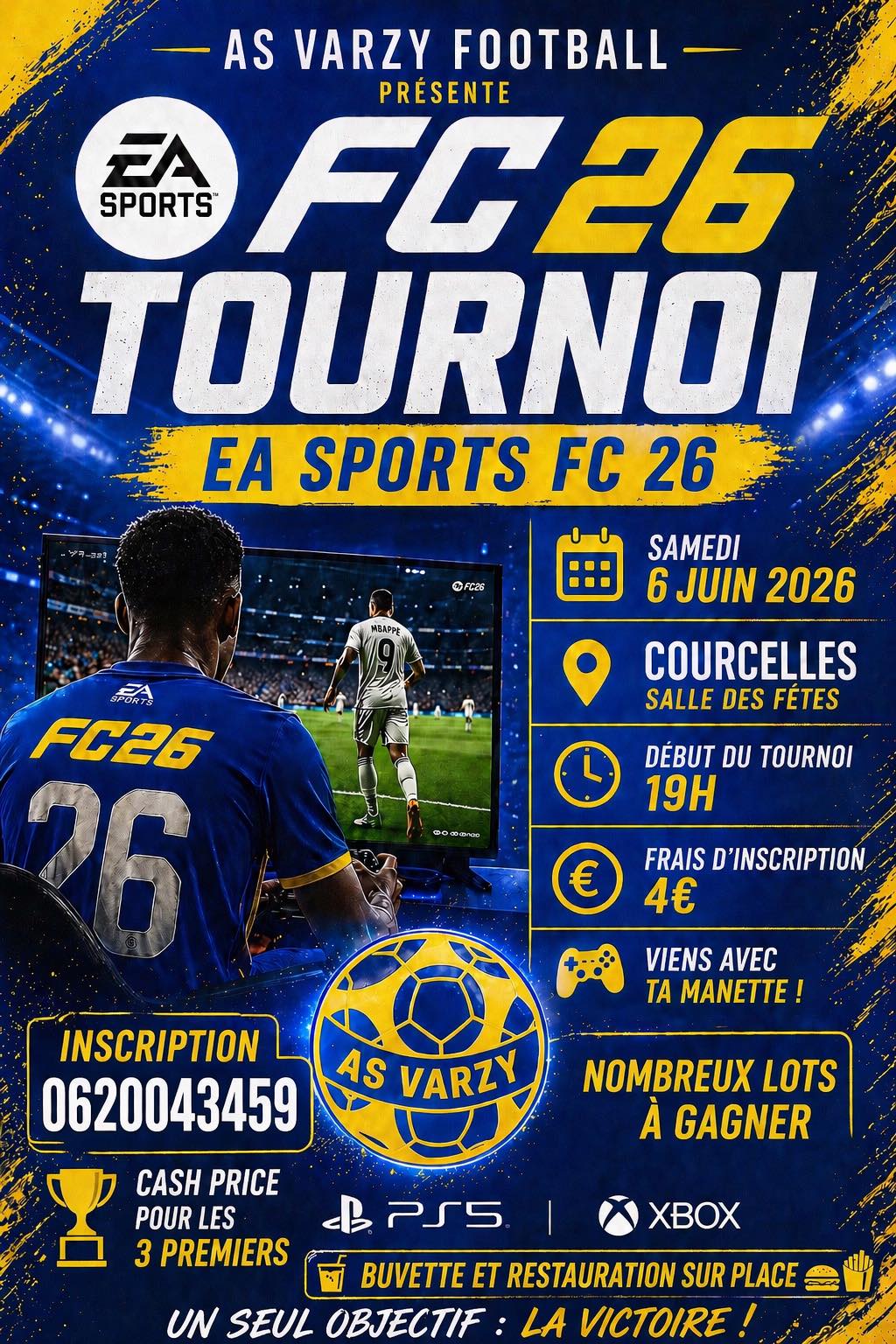 AS Varzy Football présente EA Sport FC 26 tournoi