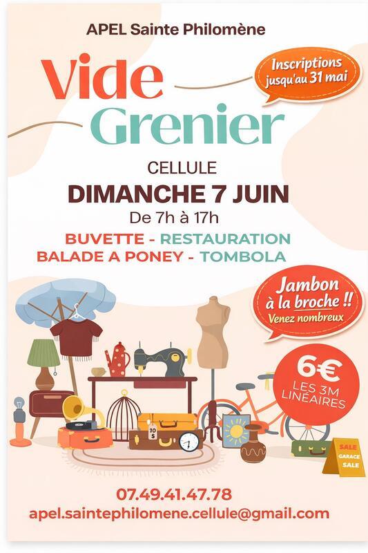 Vide grenier - brocante de cellule