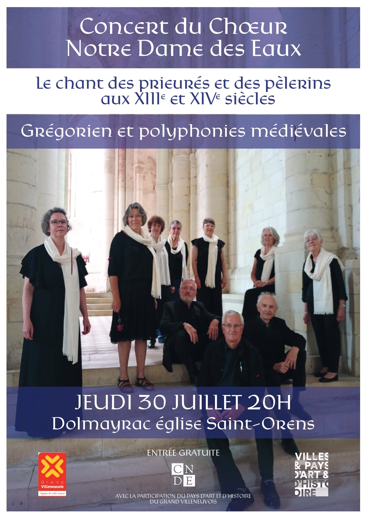 Concert du chœur Notre-Dame-des-Eaux