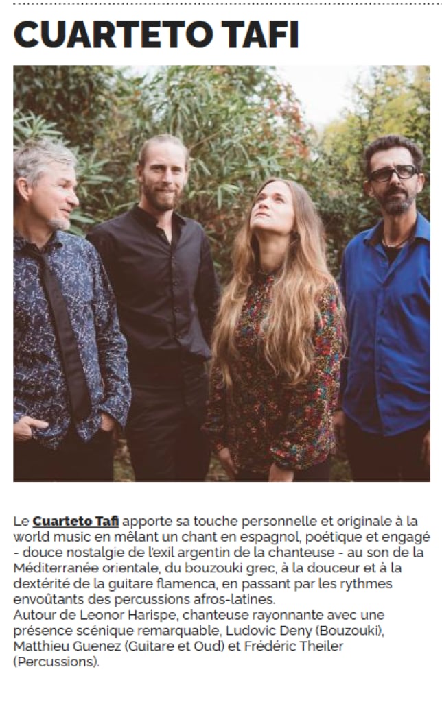 Concert à la mamisèle - Cuarteto Tafi