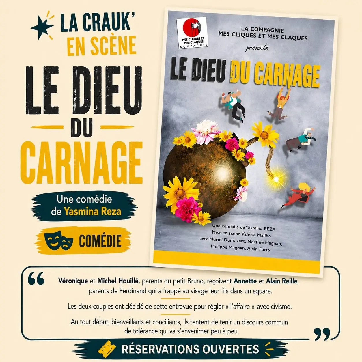 Festival théâtre dans les vignes : Le dieu du carnage