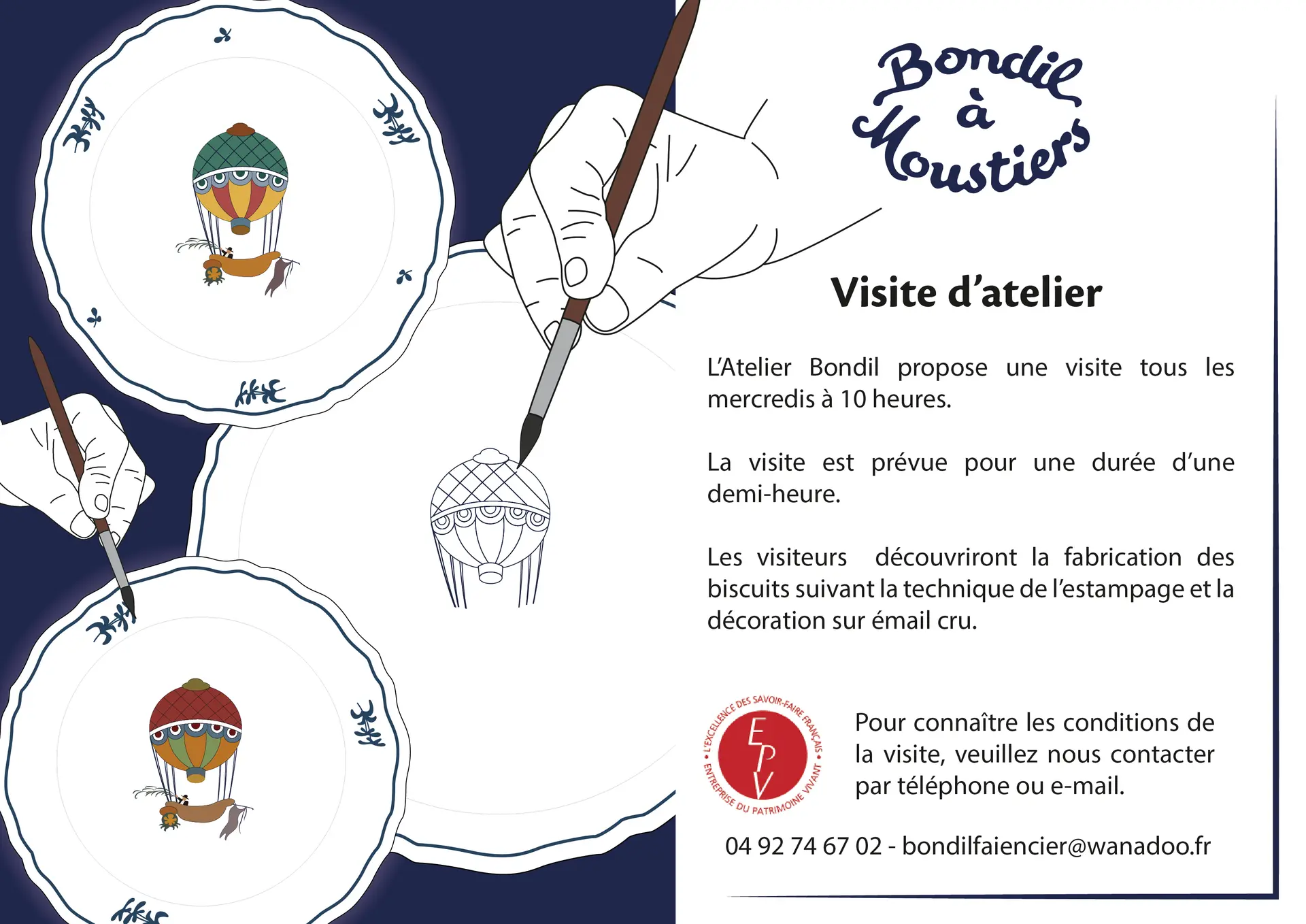 Visite de l'atelier Bondil