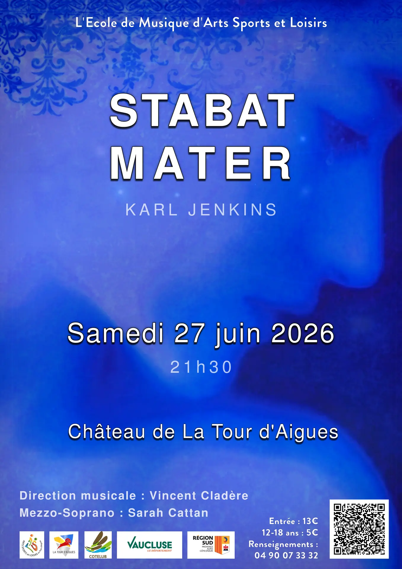 CONCERT STABAT MATER - KARL JENKINS à La Tour d'Aigues