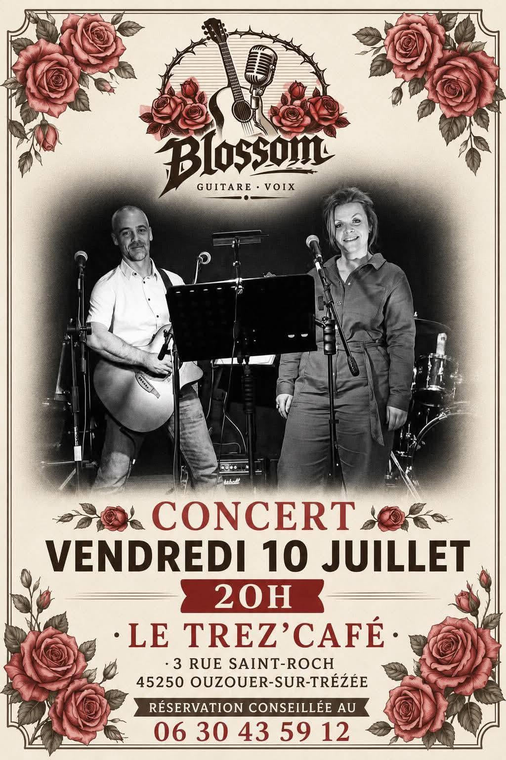 Concert guitare et voix avec Blossom