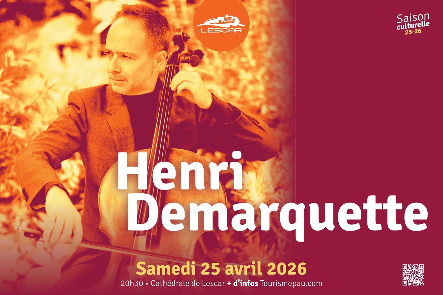 Concert de Violoncelle: Henri Demarquette