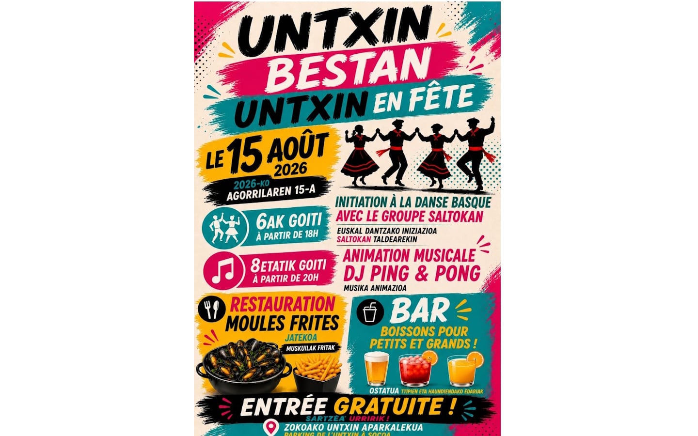 Untxin en fête