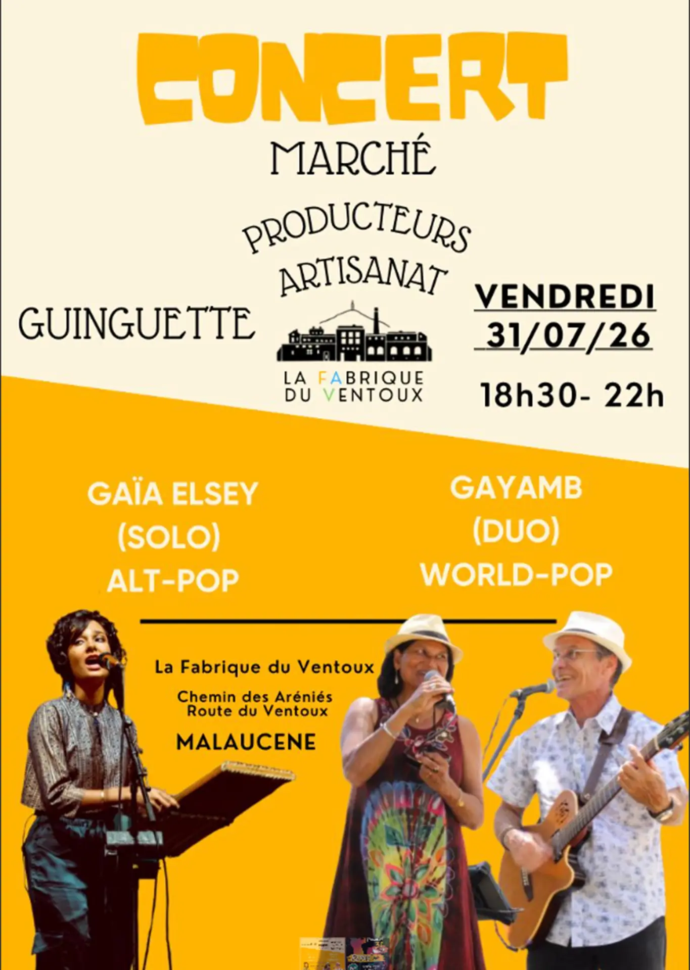 Concert Gaia Elsey et Gayamb