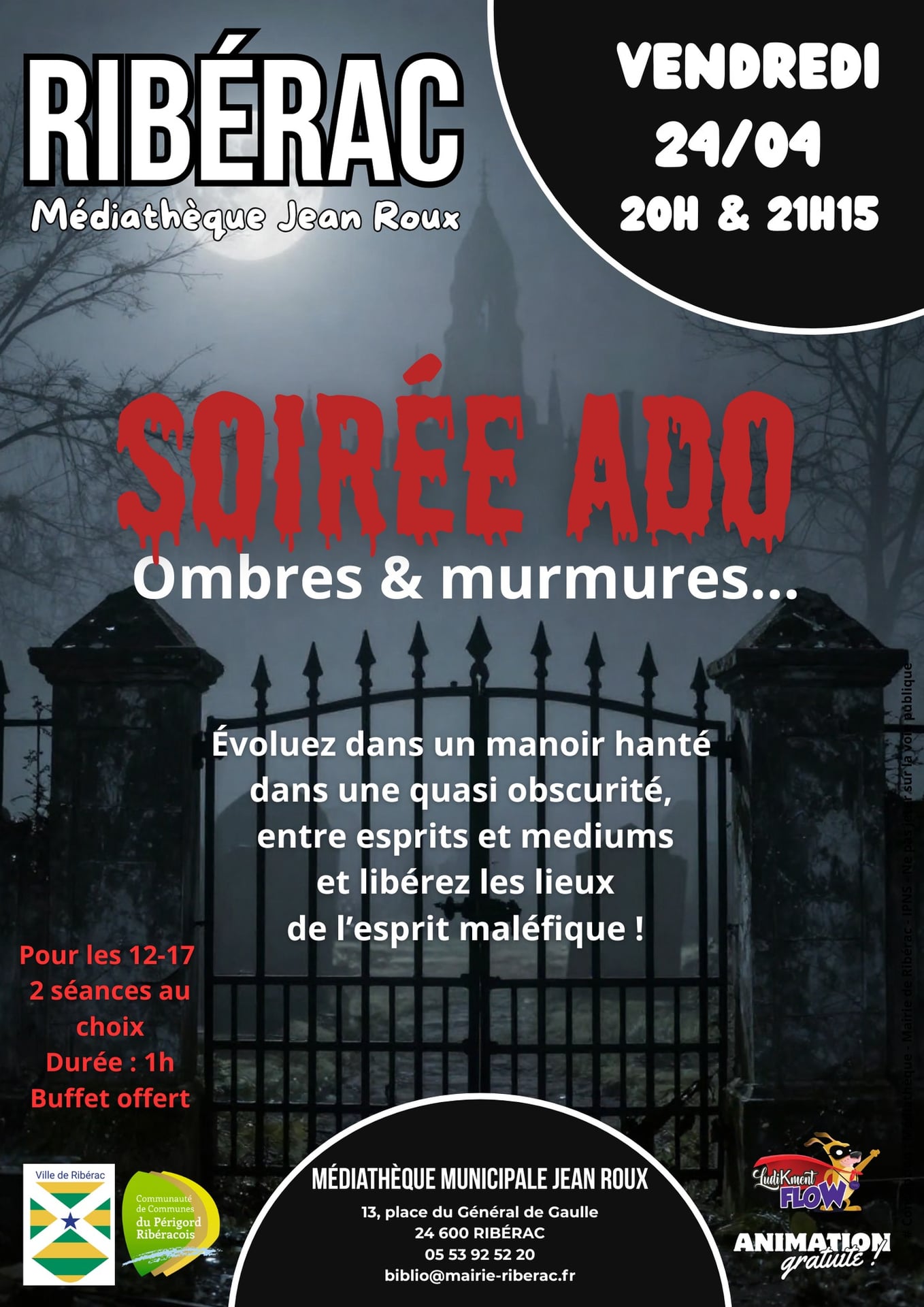 Soirée ados "Ombres et murmures"
