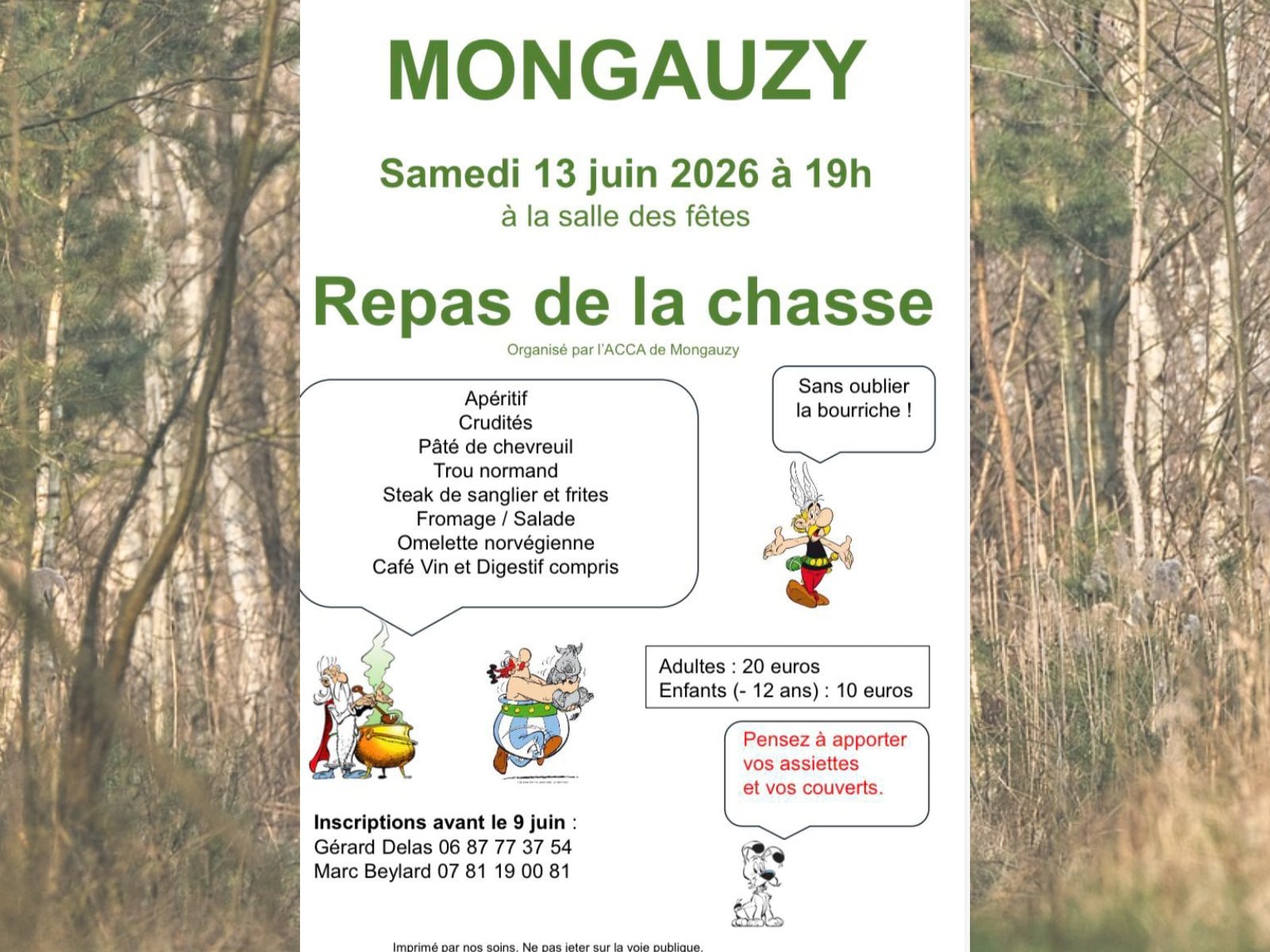 Repas de la chasse de Mongauzy