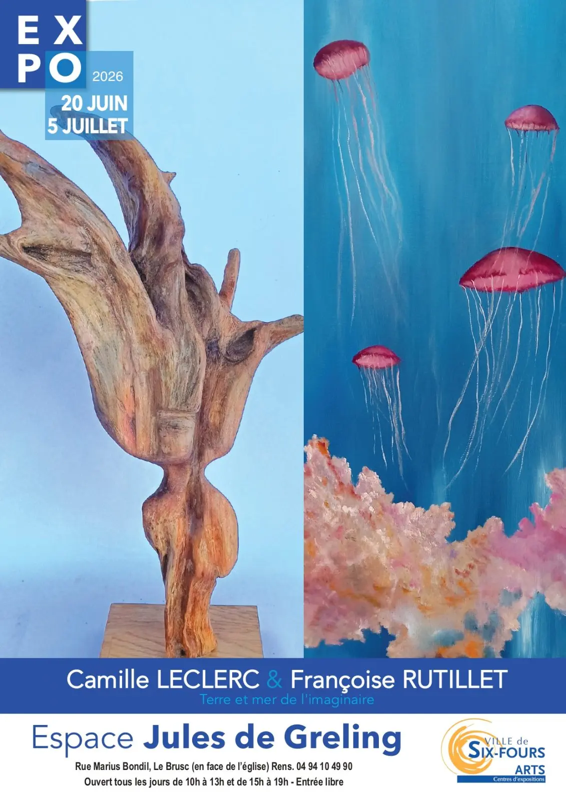 Exposition "Terre et mer de l'imaginaire" de Camille Leclerc & Françoise Rutillet