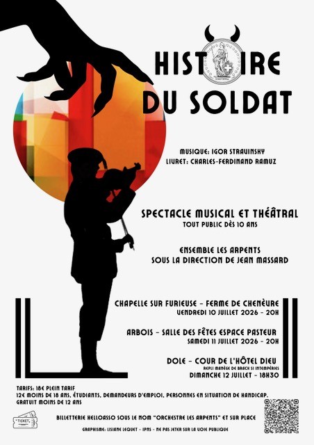 Concert  Histoire du Soldat - spectacle musical et théatral  - Musique Igor Stravinsky