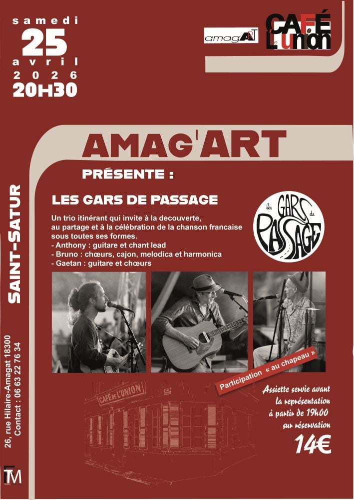 [AMAG'ART] Concert "Les gars de passage"