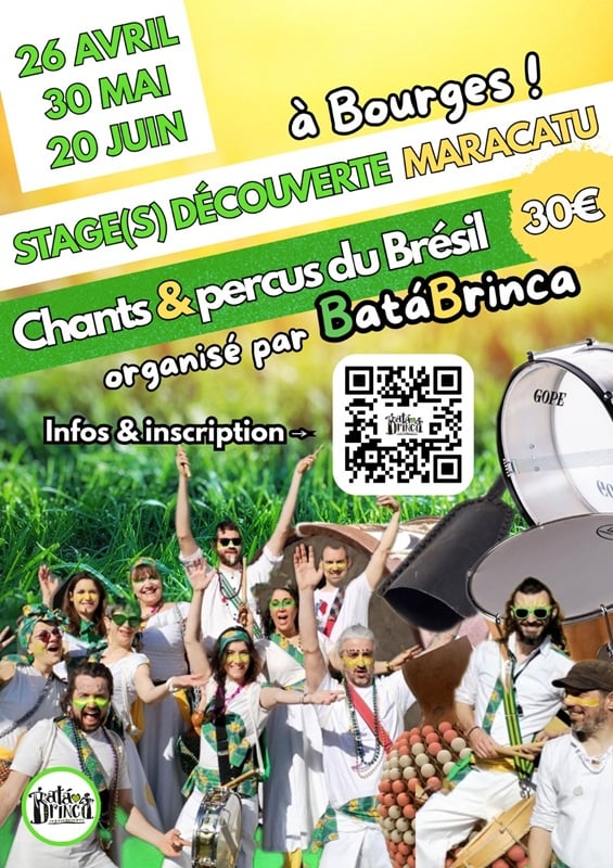 Stages "Découverte Maracatu" à Bourges