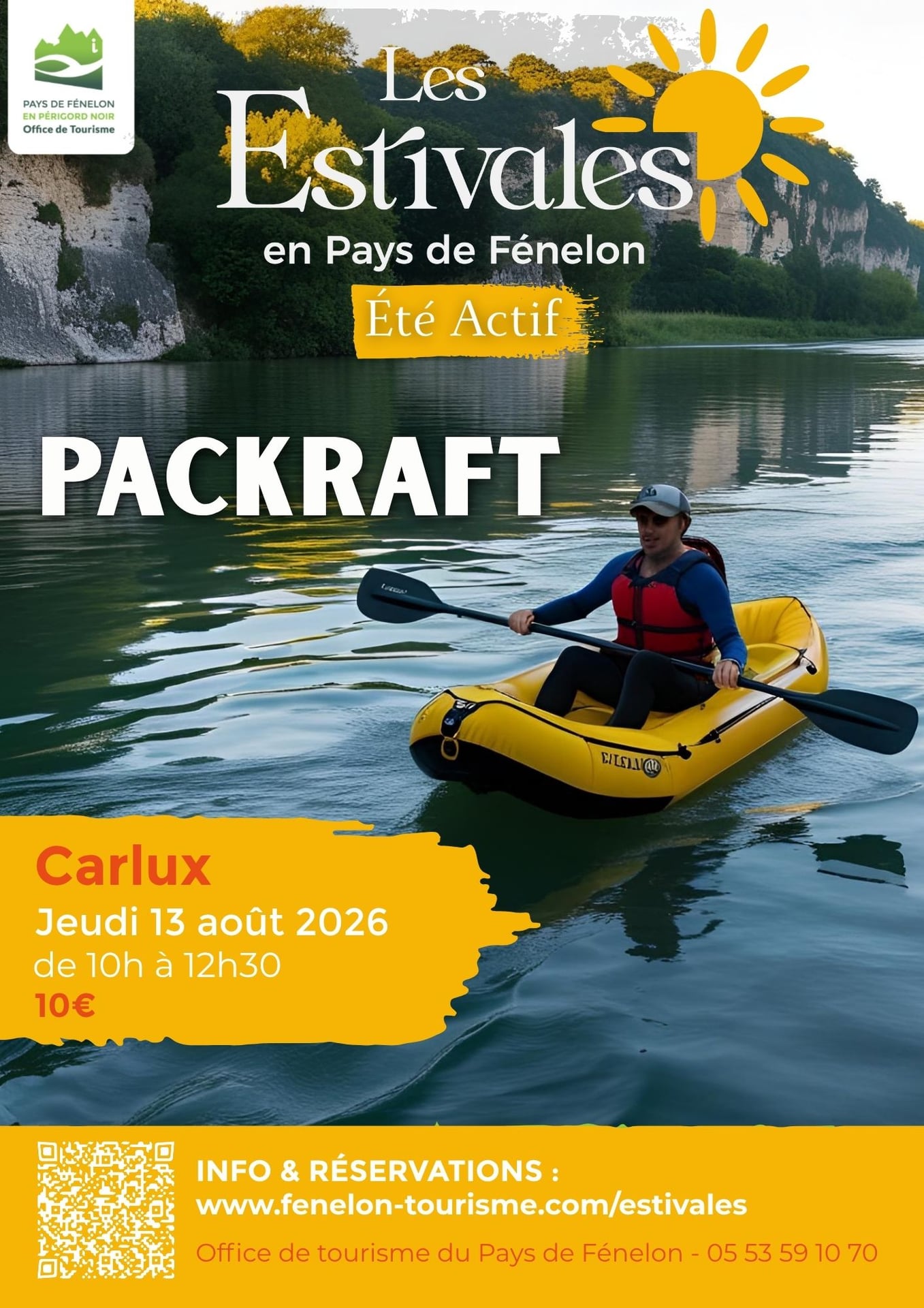 ÉTÉ ACTIF : Pack Raft à Carlux