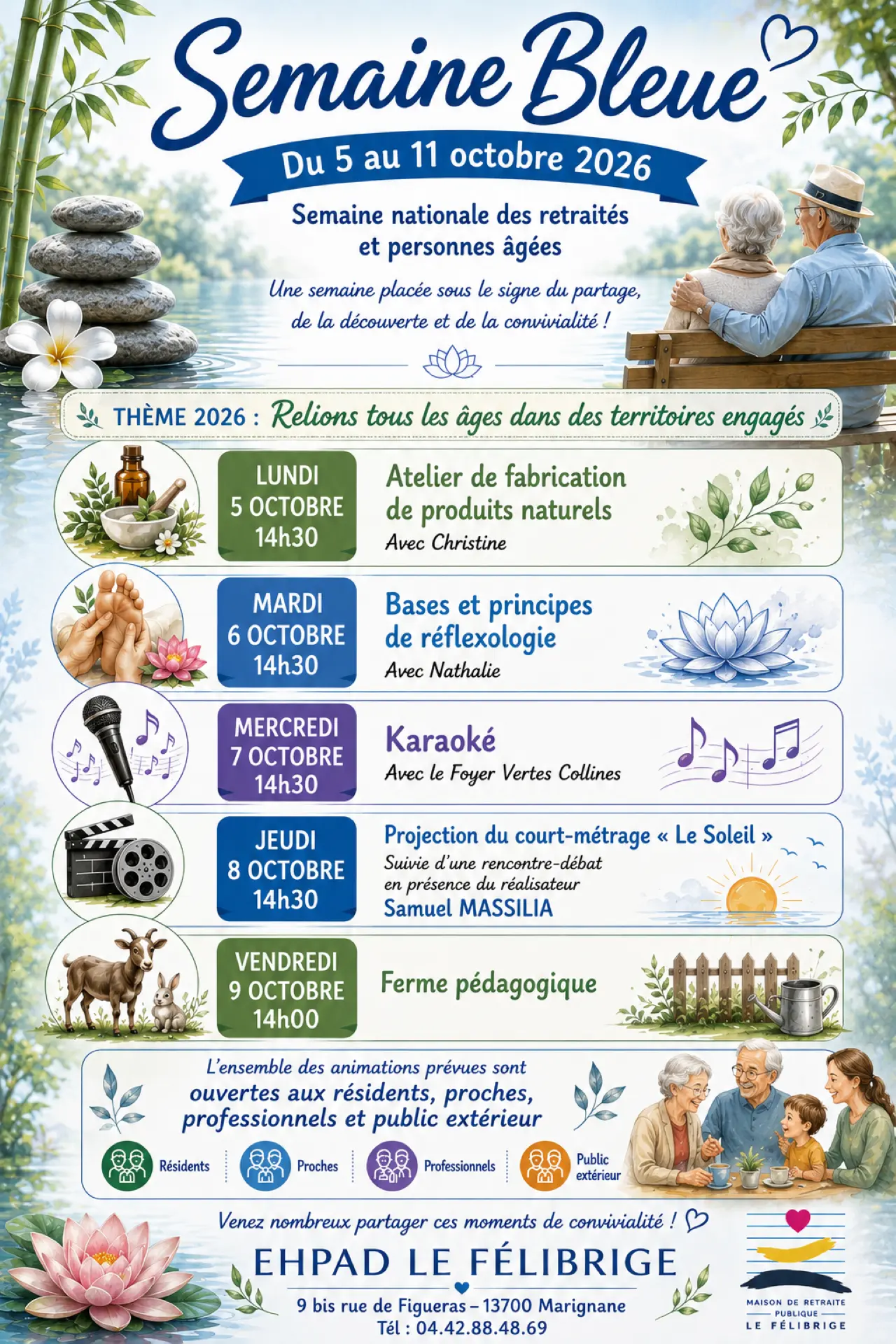 Semaine bleue à la maison de retraite Le Félibrige
