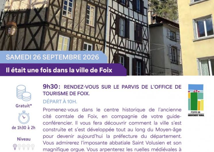 « Il était une fois dans la ville de Foix »