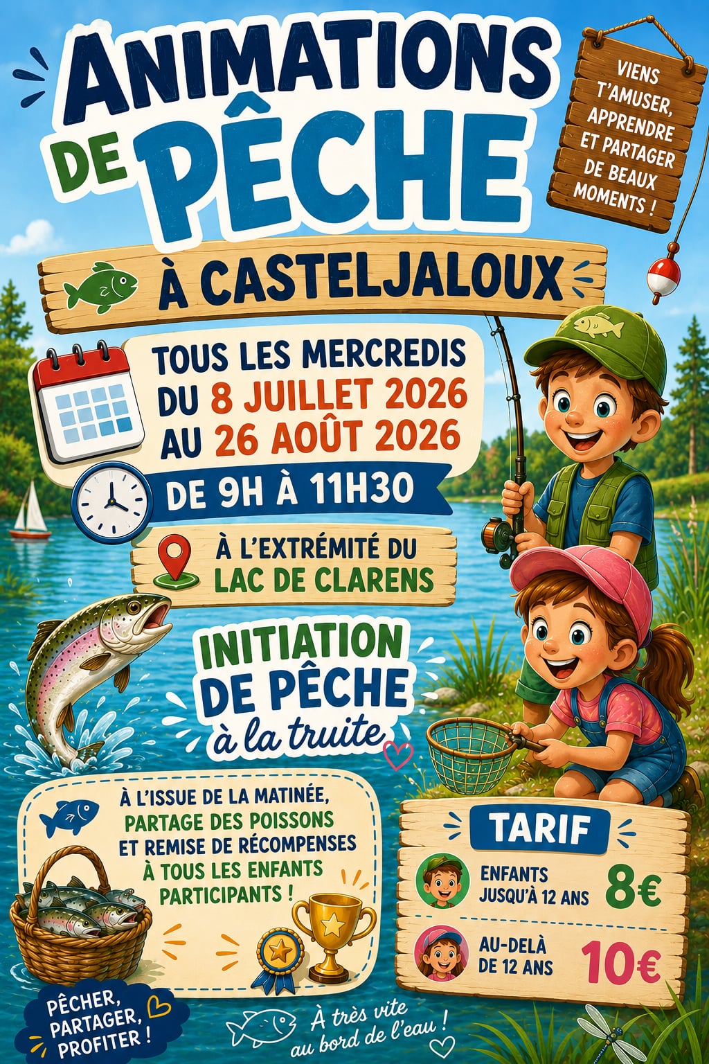 Initiaition de pêche à la truite