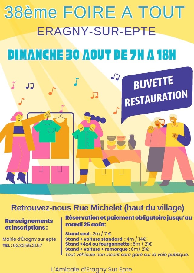 Brocante à Eragny-sur-Epte