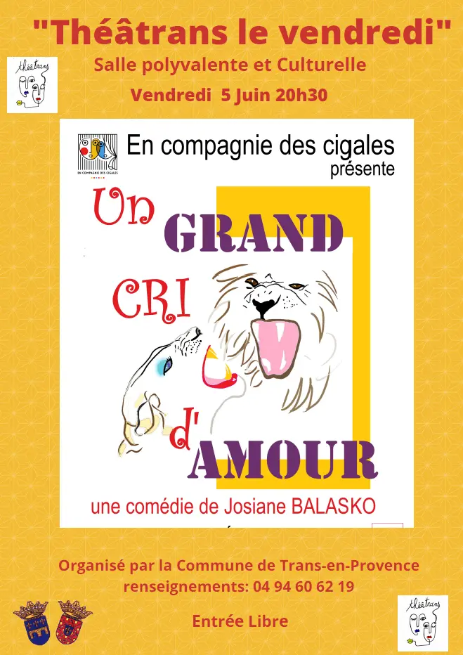 Théatrans le Vendredi - Un grand cri d'amour