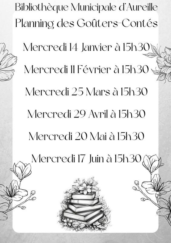 Goûter & conte à la bibliothèque d'Aureille