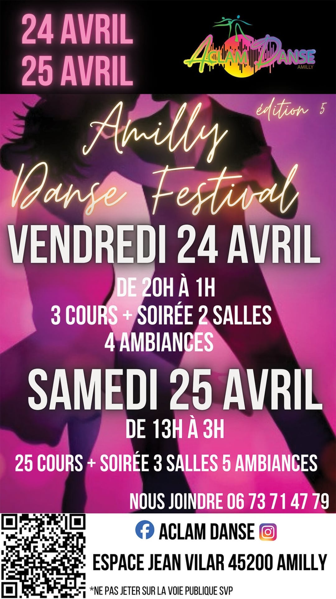 Amilly Danse Festival avec l’ACLAM Danse Amilly