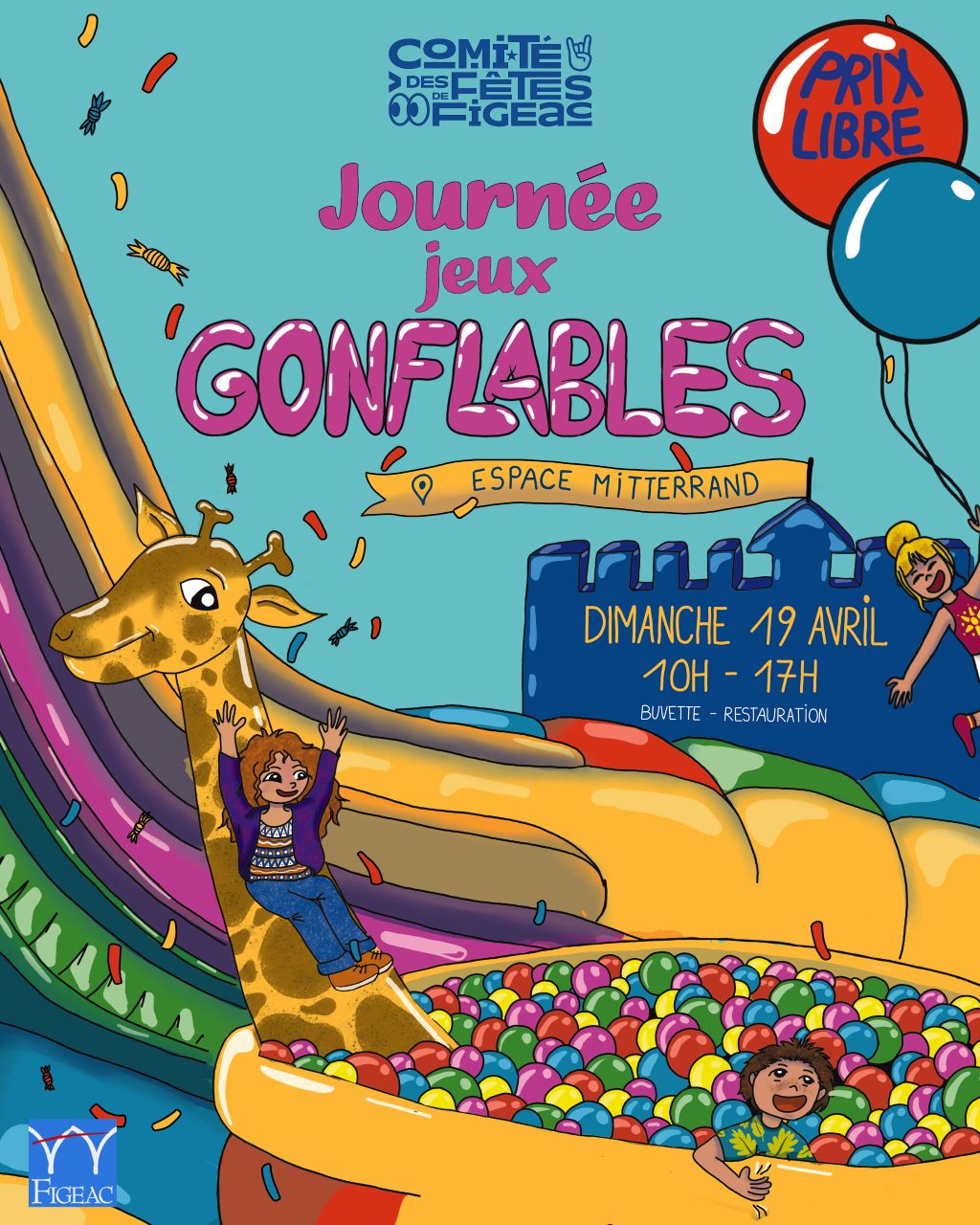 Grande journée des jeux gonflables à Figeac