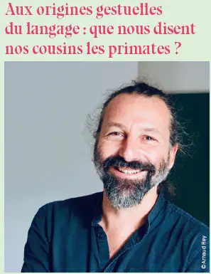 Aux origines gestuelles du langage...
