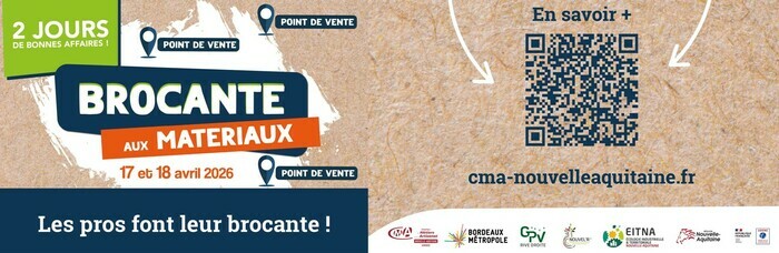 Brocante aux matériaux sur la rive droite : une brocante anti-gaspi dans le domaine du bâtiment