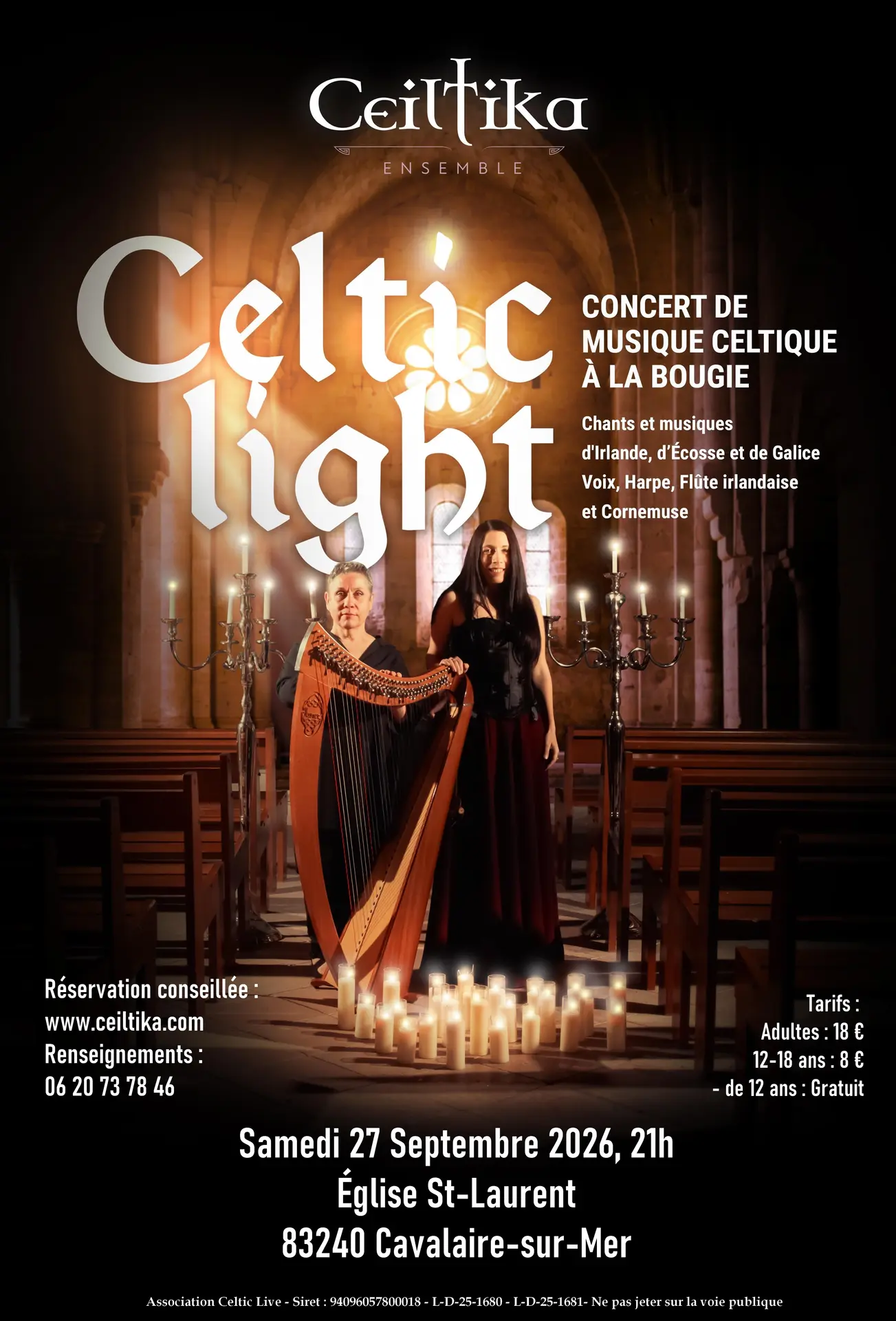 CELTIC LIGHT - concert de musique celtique éclairé à la lueur des bougies