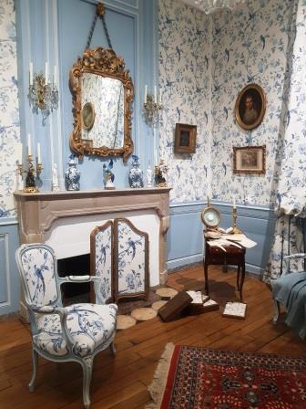 Exposition reconstitution d'un appartement du XVIIIème siècle
