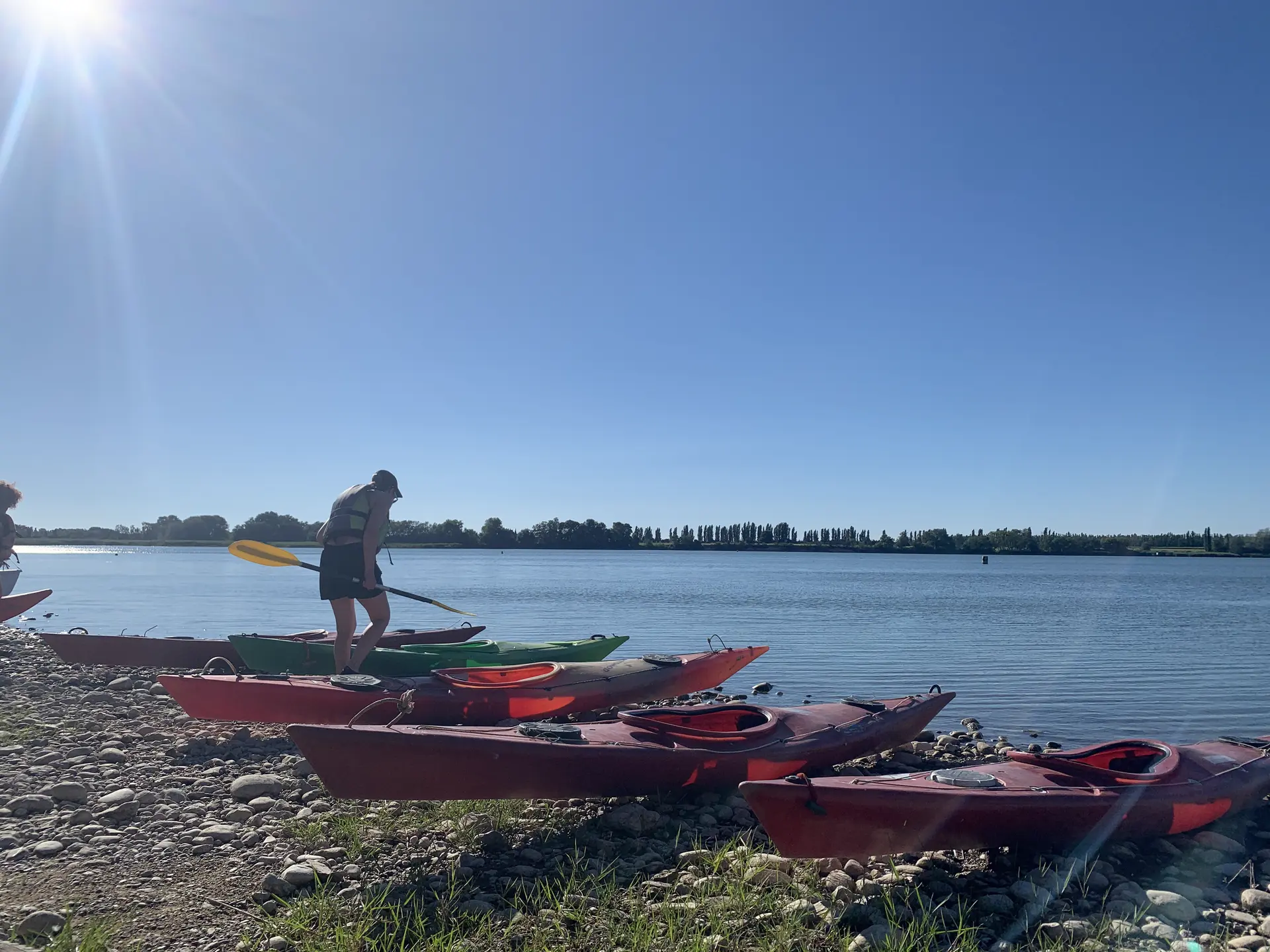 Sunset kayak sur l’étang d’Entressen