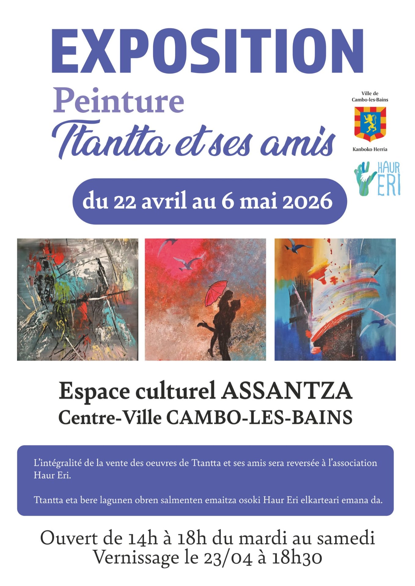 Exposition peinture Ttanta et ses amis