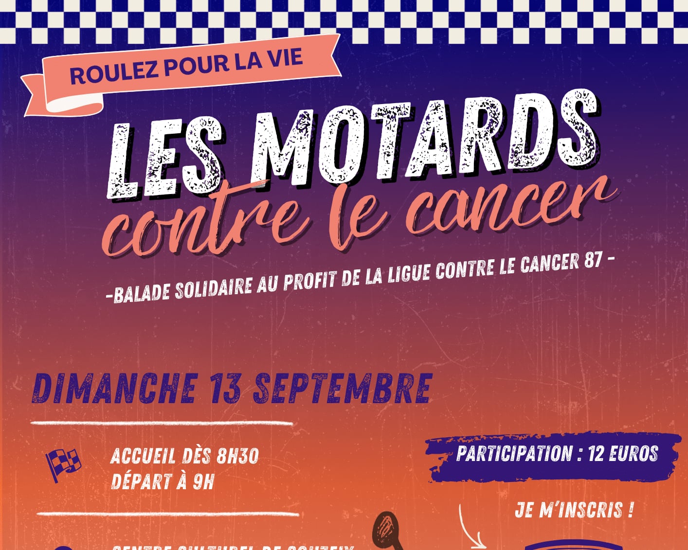 Couzeix accueille la 11ᵉ édition des « Motards Contre le Cancer »