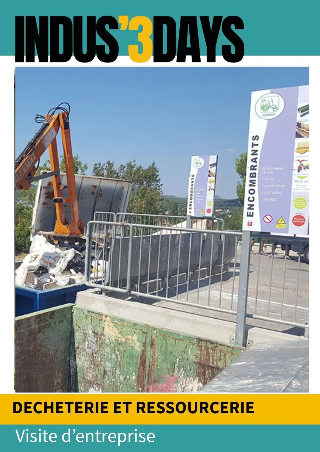 Visite de la déchèterie et ressourcerie de Saint Maximin |  Indus' 3 Days